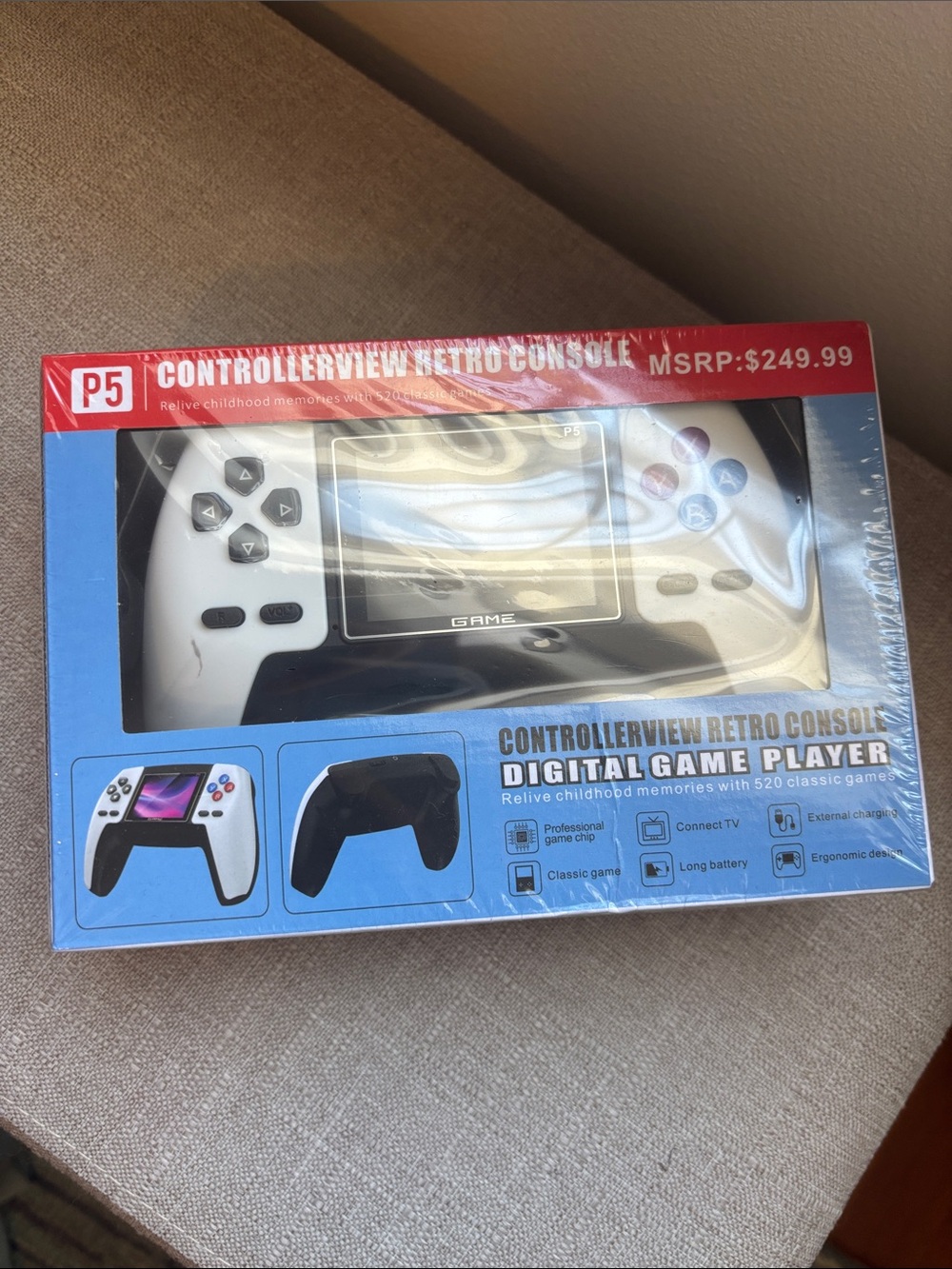 ControllerView Retro Console Handheld - White